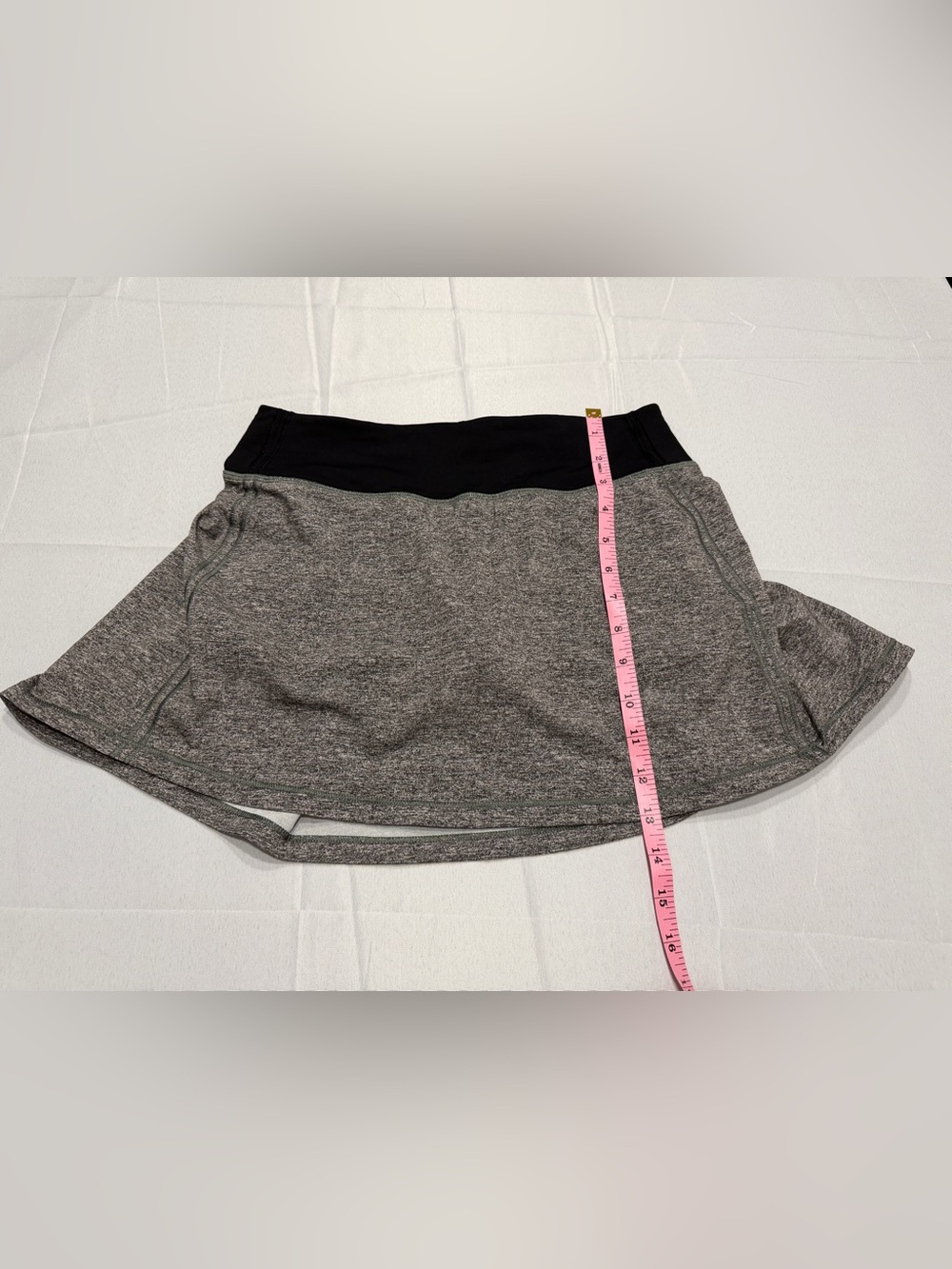Lululemon Pace Rival Tall Skirt Size 4 Heather Lux Multi Black 15” Tennis Run - Picture 5 of 7